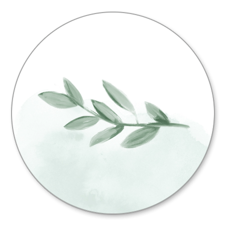 Sluitzegel waterverf blaadje 2